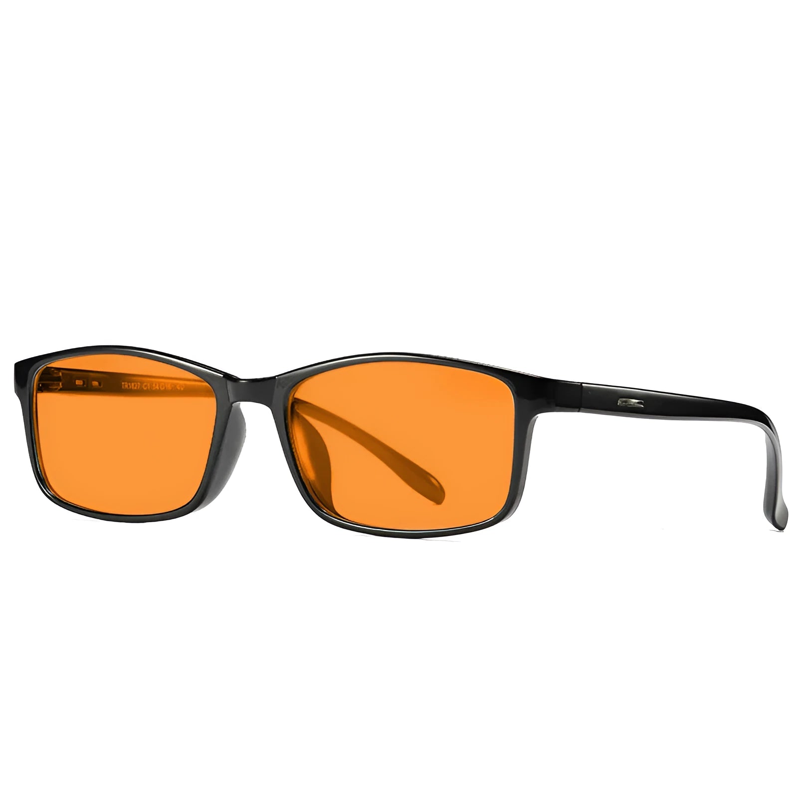Orange lens blue light glasses in full-rim frame with four colour options for street fashion