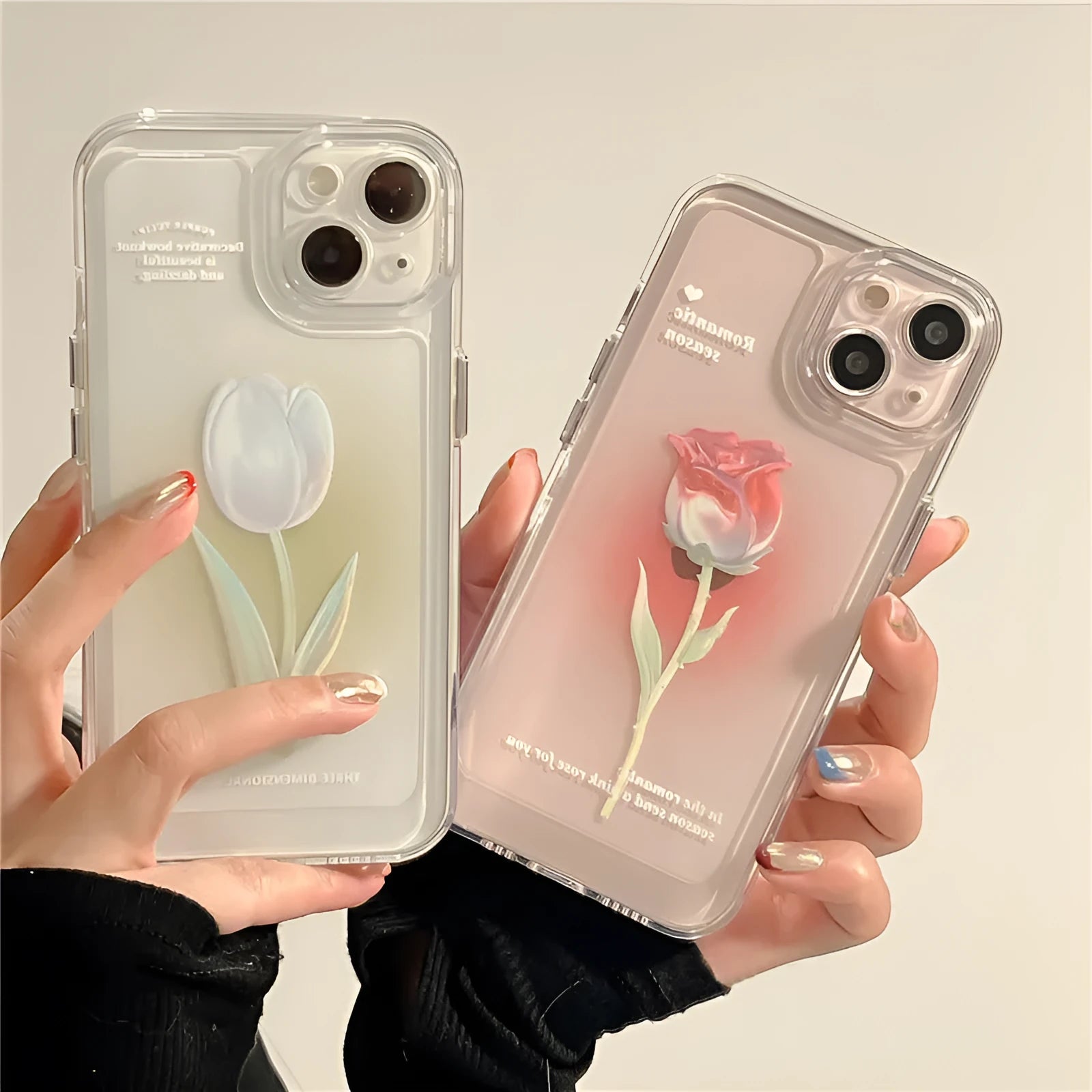 TPU shockproof iPhone case in gradient colours showing all-inclusive protective design
