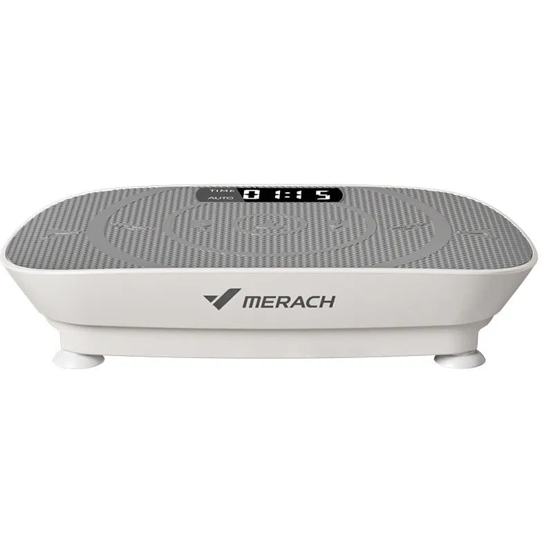 Grey and pink Power Plate fitness platform with Bluetooth connectivity and 300kg load capacity for home exercise