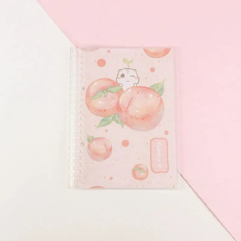 Hardcover loose leaf notebook with animal paint designs in A5 and B5 sizes