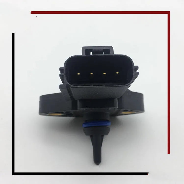 Black intake pressure sensor for Ford and Lincoln vehicles including Fiesta, Focus, Transit models
