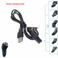 Eight-shaped two-hole USB adapter set for audio purifier and shaver with multiple colour options