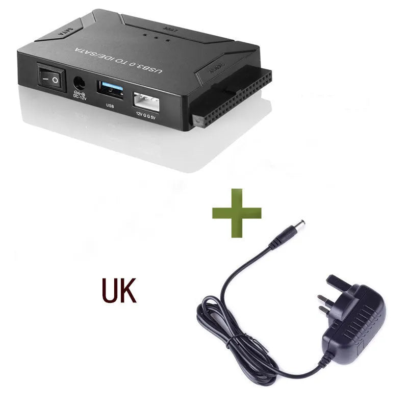 USB to IDE multifunctional converter adapter with power supply and cables for desktop hard drives