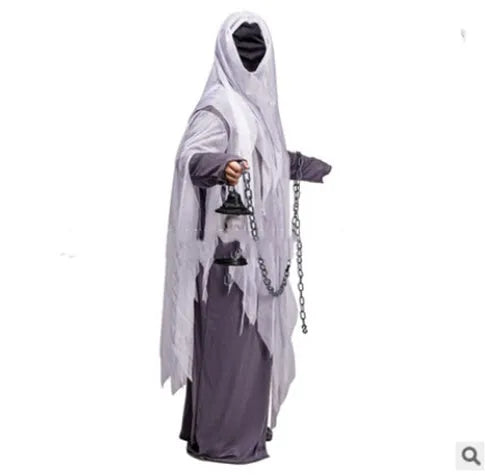 Men's one-size polyester Halloween cosplay robe costume in photo colour for horror party use