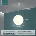 Moon chandelier planet art acrylic indoor ceiling light with warm light, 20cm to 150cm, 220V