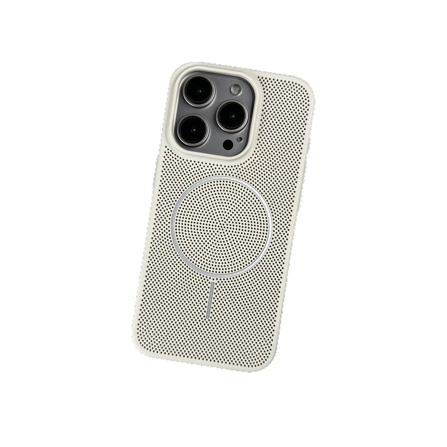 Frosted magnetic hard phone case for IPhone on a table, showing colour options.