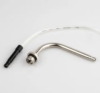 13-piece automatic transmission oil refuelling connector kit with various adaptors on a white background.