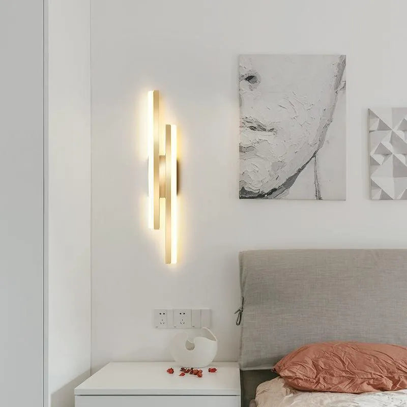 Scandinavian minimalist LED wall light with circular acrylic shade and adjustable arm mounting