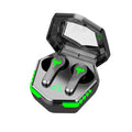 Black N35 wireless in-ear gaming Bluetooth headset with private mold earbuds.