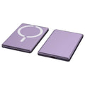 Ultra-thin 9mm magnetic power bank in dark grey, silver, black, and violet colour options