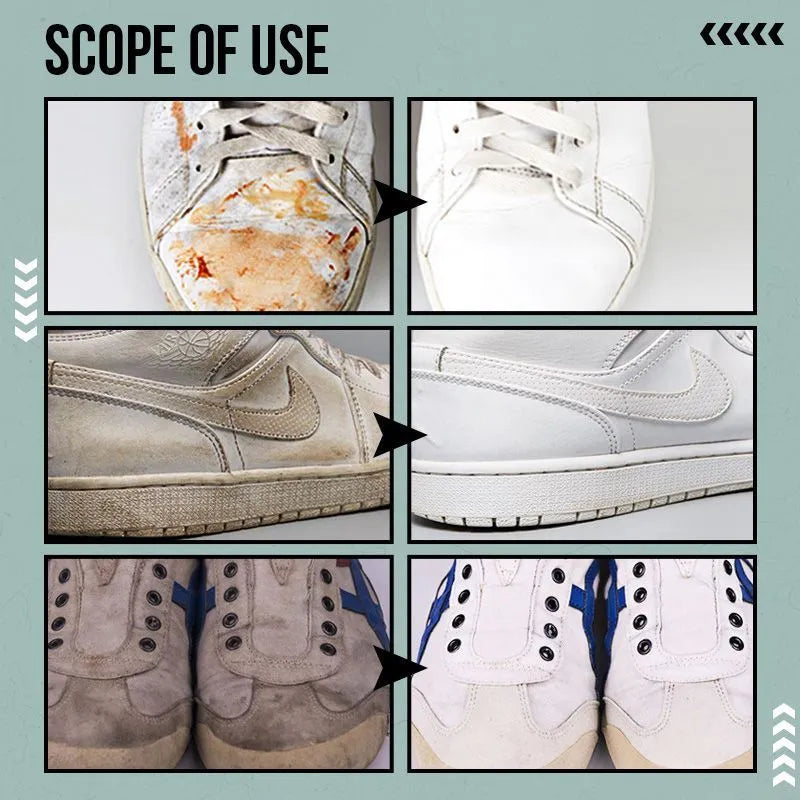 200ml little white shoe cleaner foam bottle for athletic shoes, sneakers and cloth shoes