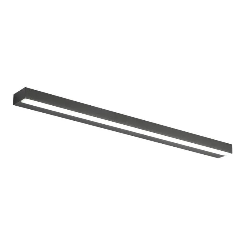 Punch-free bathroom mirror wall lamp in black or brushed silver, 40-70cm, with white warm or tricolor light