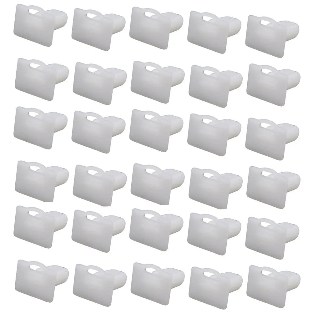 D318 style PA66 plastic automobile trim clips and push rivets, pack of 60 pieces.