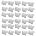D318 style PA66 plastic automobile trim clips and push rivets, pack of 60 pieces.