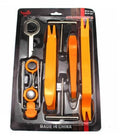 12-piece car radio panel removal tool set with pump angle for automotive trim and radio removal