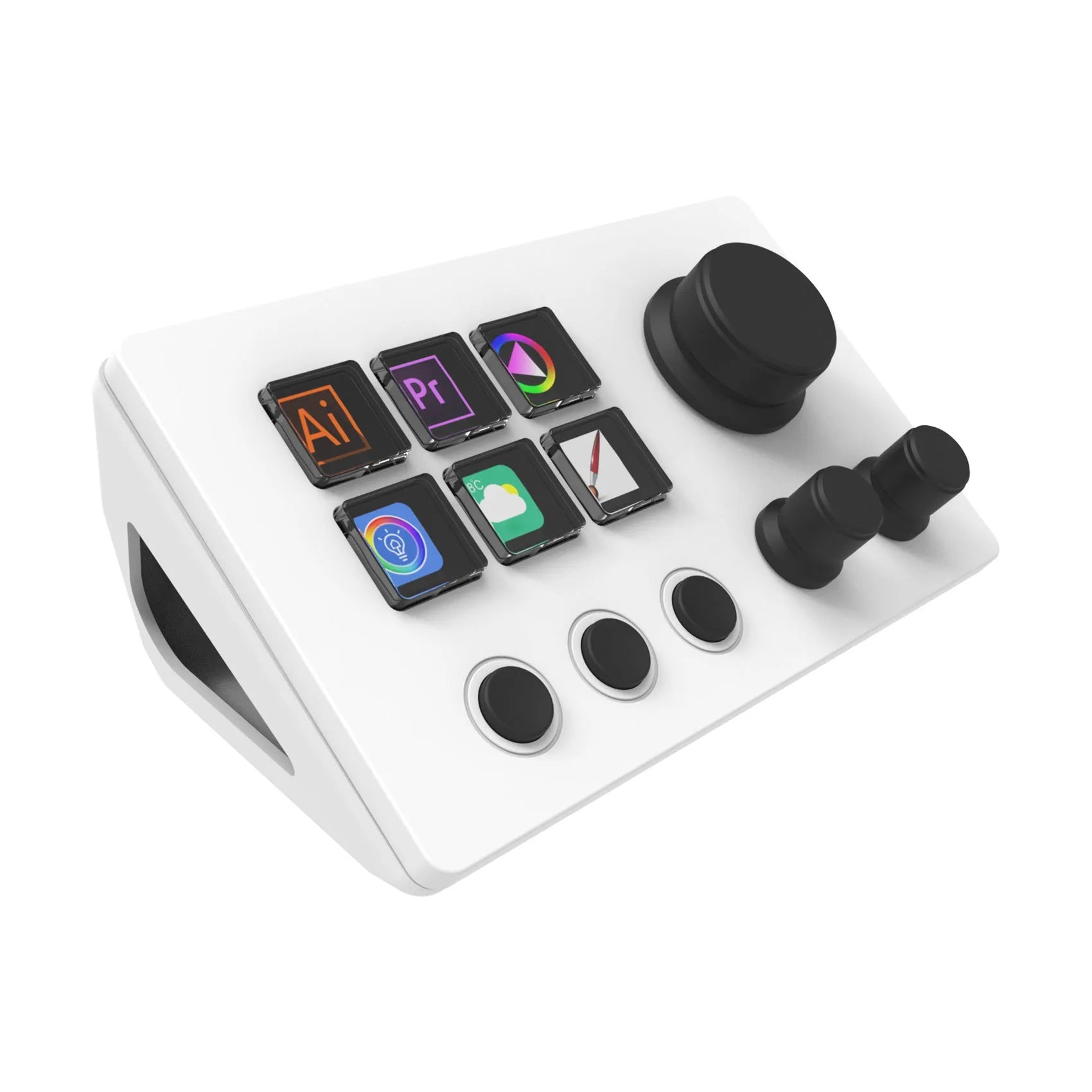 Visual Keyboard N3 silicone keypad in black or white with 2 metre cable and mounting bracket.