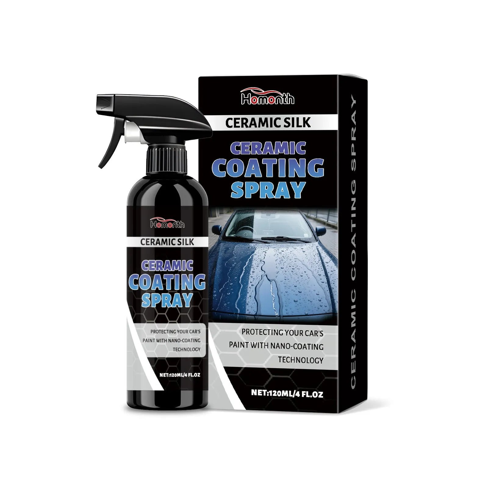 Ceramic coating spray bottle 120ml with anti-fading protective formula