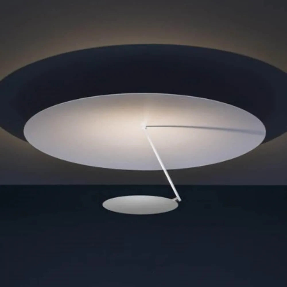 White and gold creative iron art chandelier ceiling lamp with a 50cm diameter.