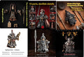 Paladin national style crusader decorative ornament set with holy sword, cloak, shield, and angel wings on display