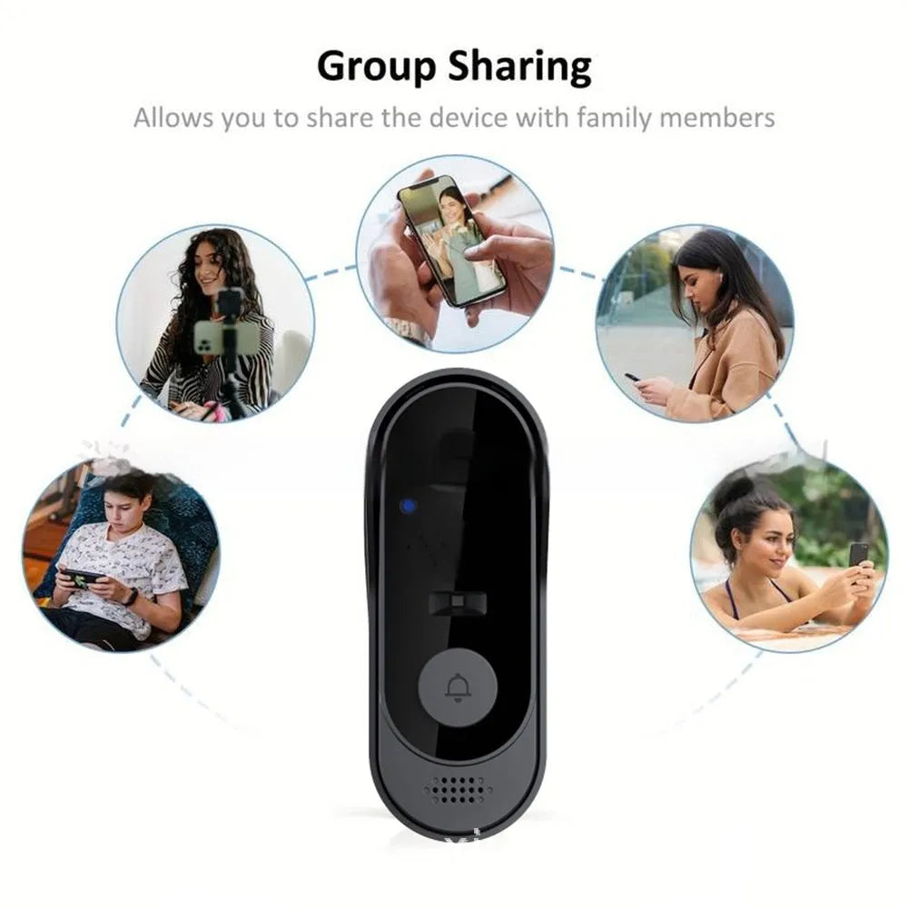 M9 WIFI video doorbell with built-in battery and infrared night vision