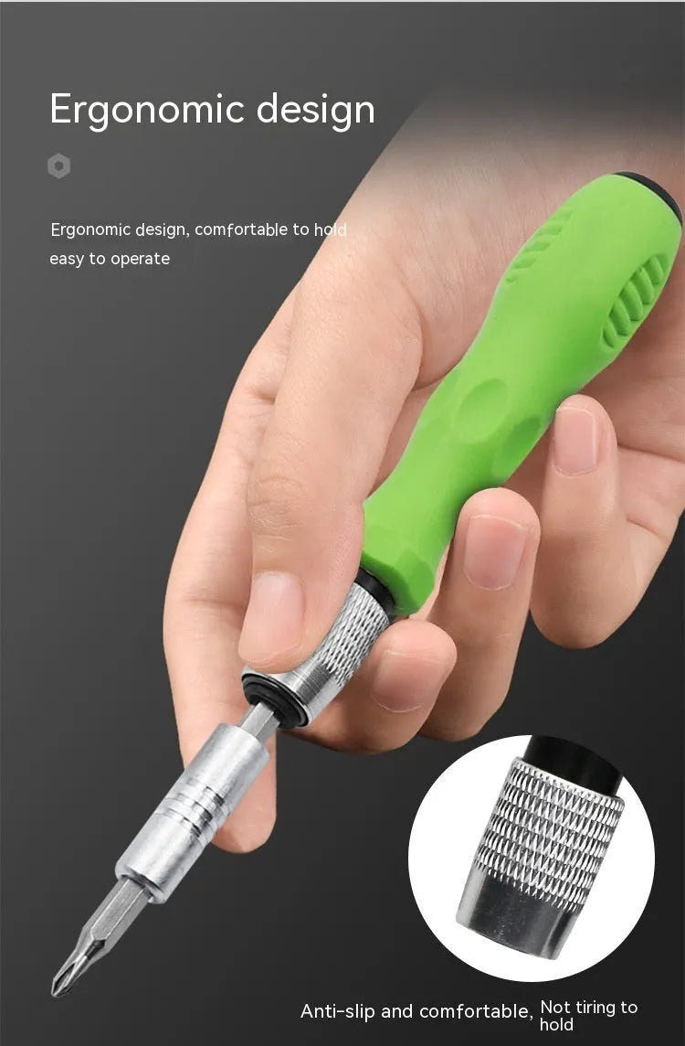 32-in-1 precision screwdriver set for electronics repair with magnetic bits in combination case