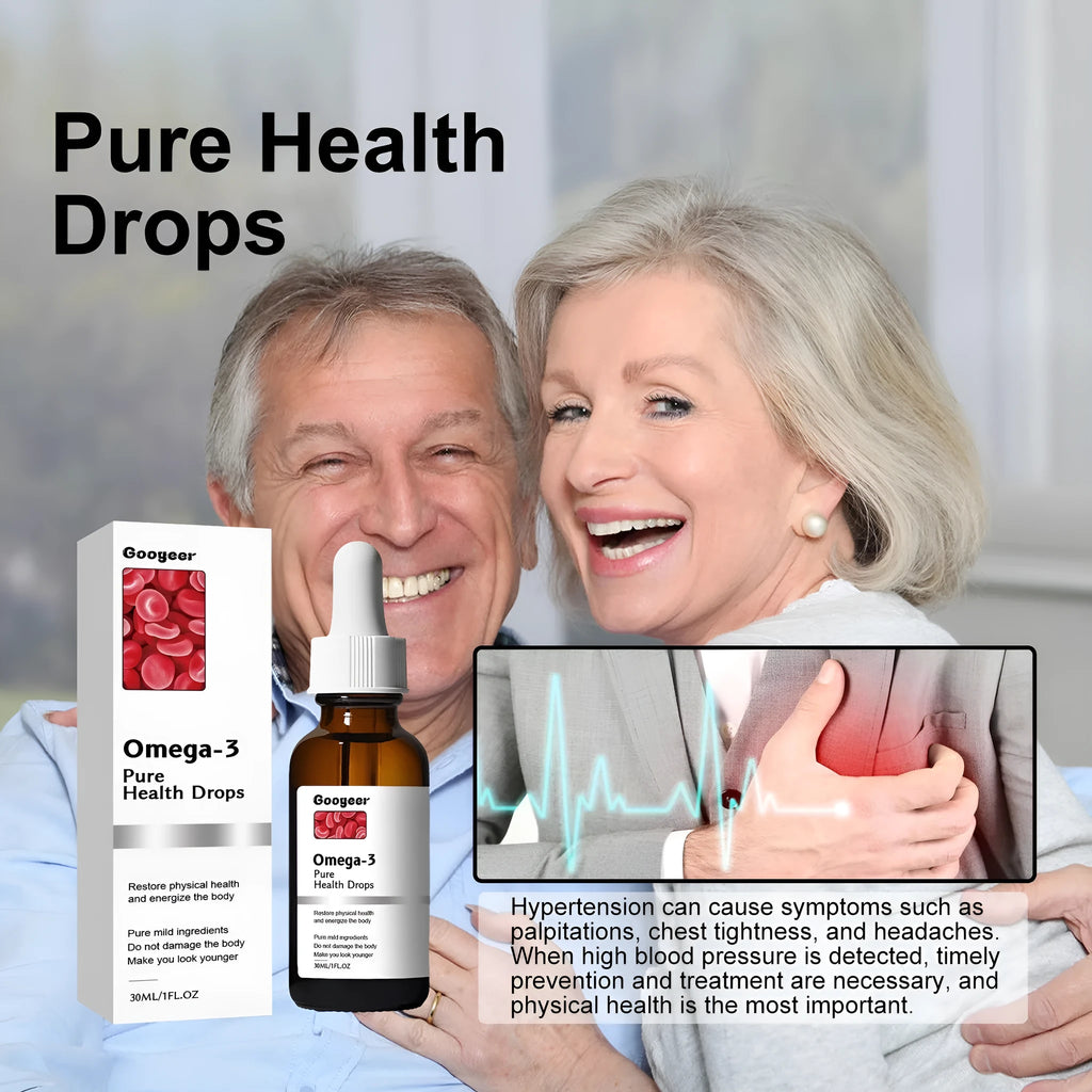 30ml bottle of herbal health supplement drops for physical comfort and blood balance support