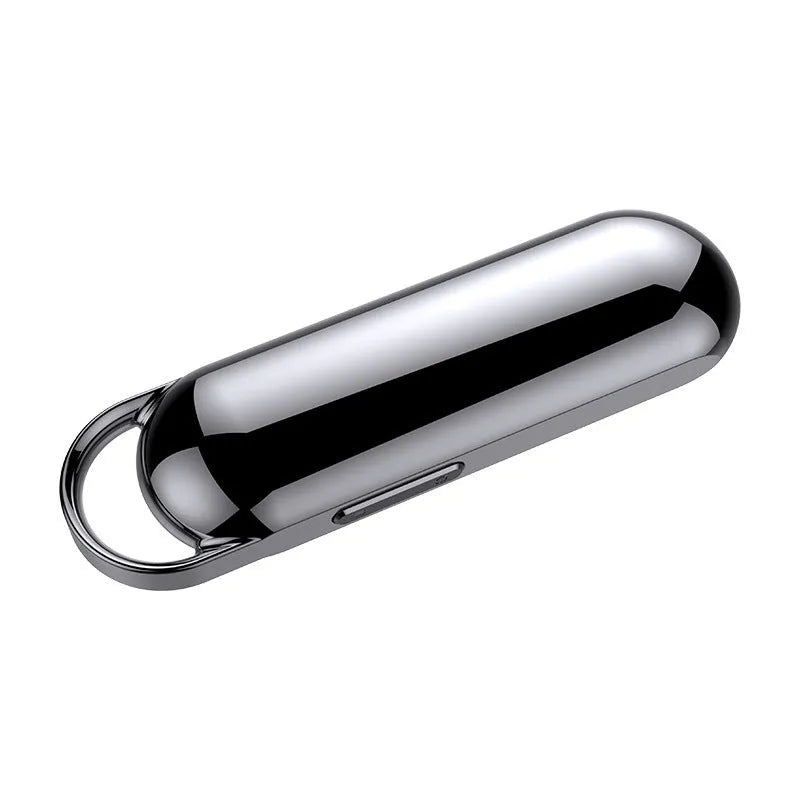 Black one-key recording smart voice recorder pen with 1920x1080 camera, 4-256GB memory and 200mAh battery