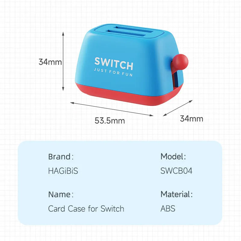 Green ABS Nintendo Switch game card storage box with non-slip silica gel base