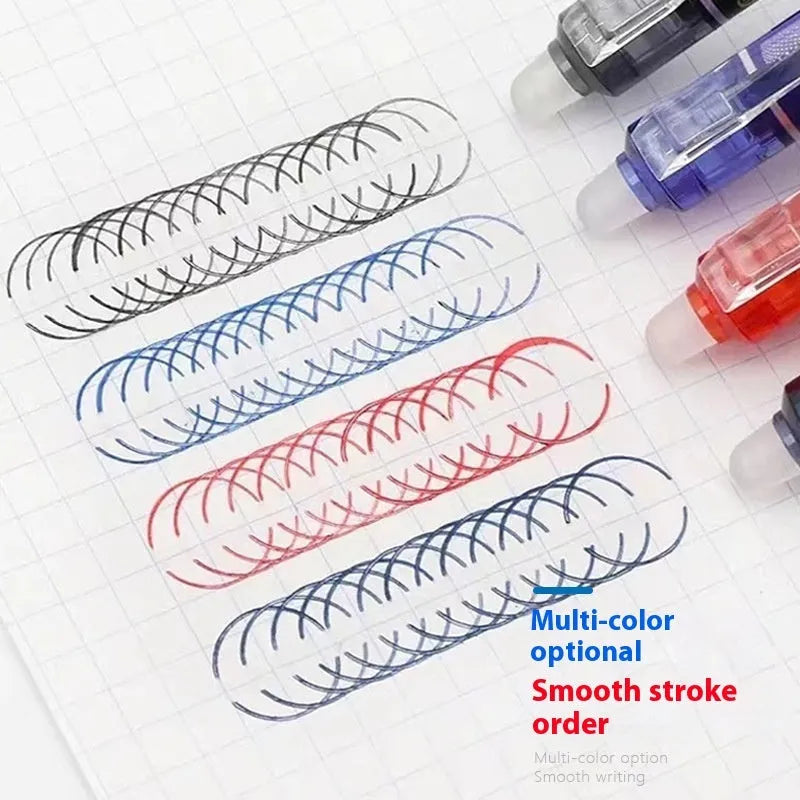 Thermal erasable gel pen with plastic shell and stainless steel nib in 0.5mm or 0.7mm, 14.5cm long