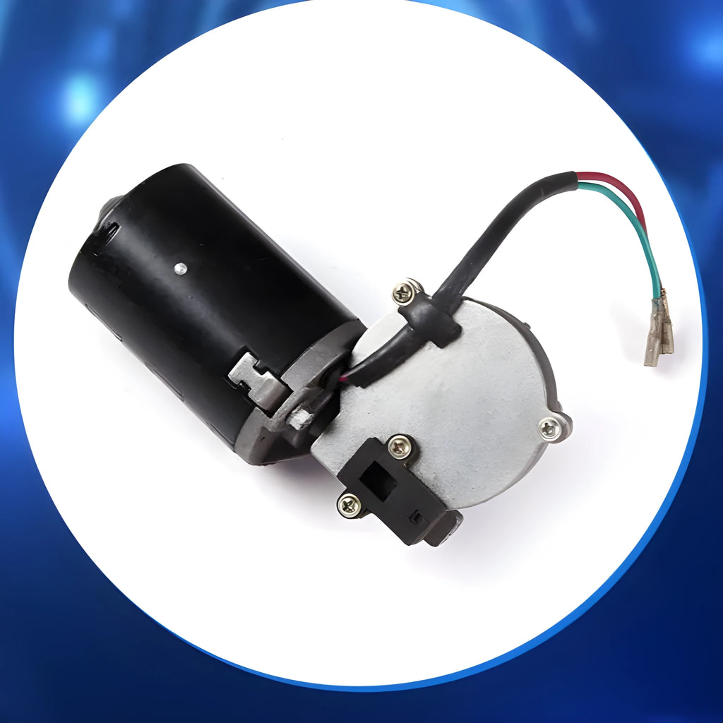 70W garage door DC gear motor, 12V to 24V permanent magnet brush motor in Black for roller window and curtain lifting