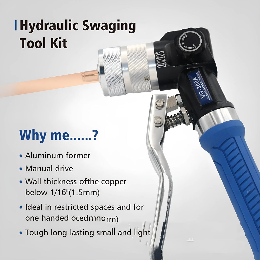 Hydraulic tube expander refrigeration tool made from alloy steel for professional maintenance work