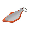Mountain bike disc brake pads metal brake linings in black and orange colours