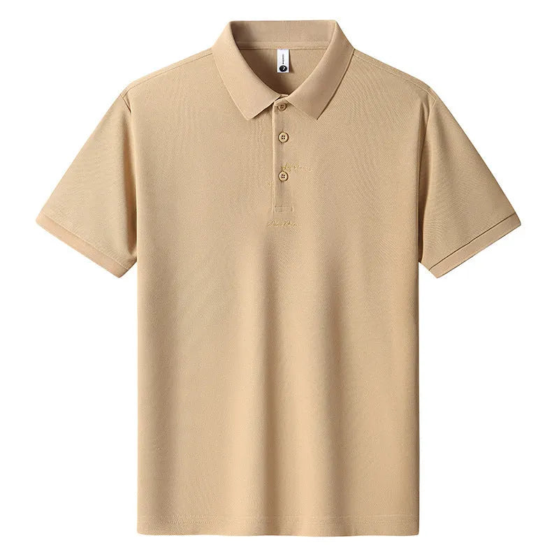 Men's loose-fit casual cotton T-shirt shown in multiple colours including black, green, and pink.