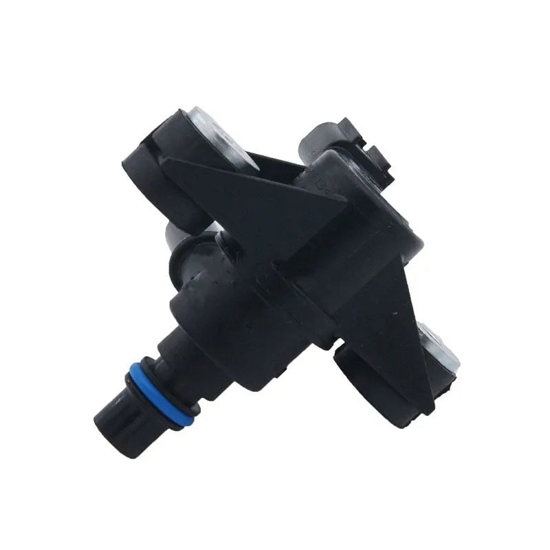 Black ABS plastic turbo boost solenoid valve for Ford vehicles, part number AU5A-9G866-AB.