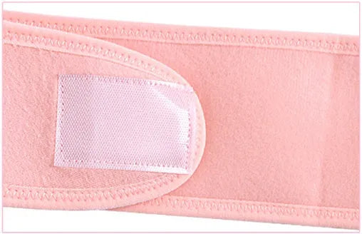 Cotton maternity support belt in pink, pre-pregnancy stomach lift, L 155cm length