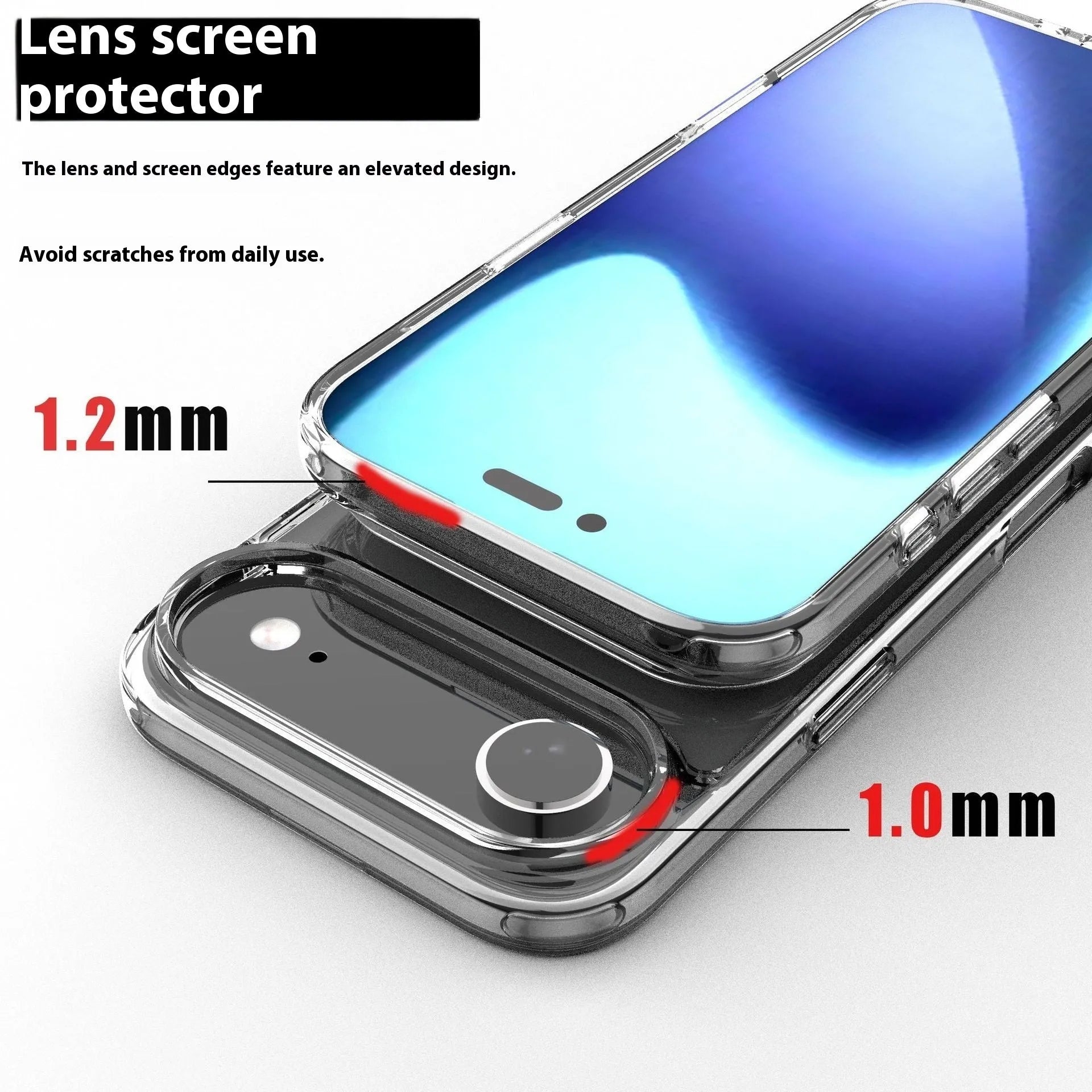 Transparent magnetic phone case for iPhone 17 series showing TPU composite construction and magnetic attachment points