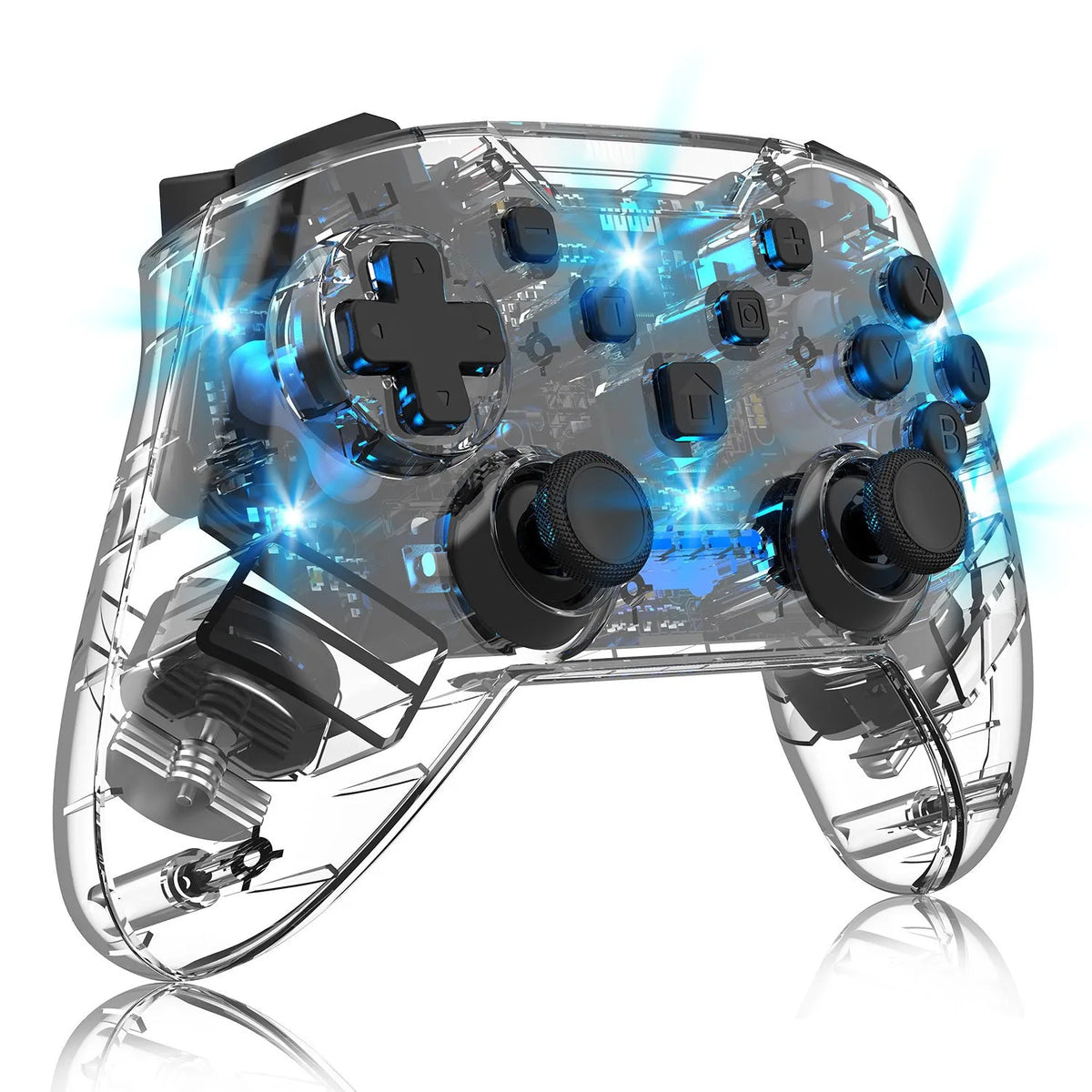 Wireless Bluetooth gamepad for Switch, PC and Android with gyroscope, dual vibration and 600mAh battery