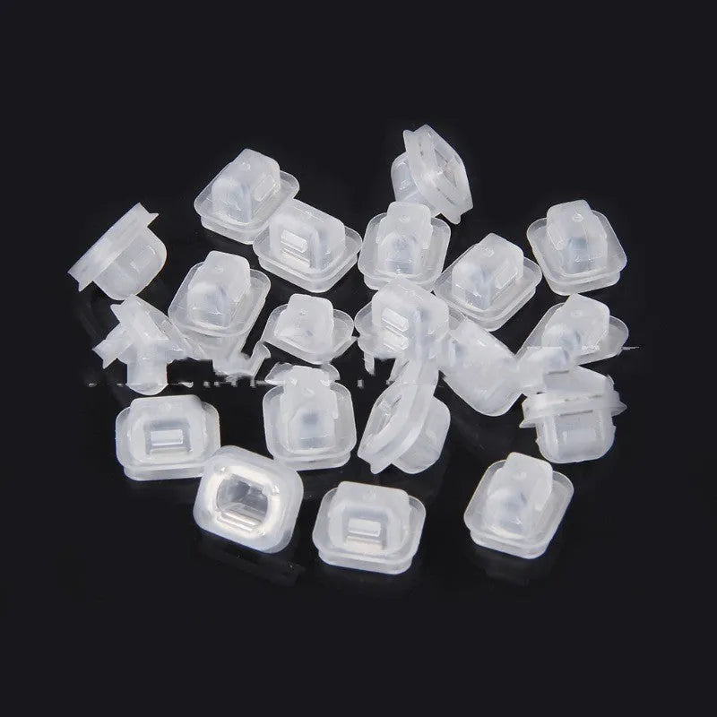 100 plastic peach wood coloured seat buckle fastener clips for BMW E39 and E38 models.