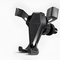 Elegant Black universal car air vent phone mount for 66mm to 84mm wide smartphones