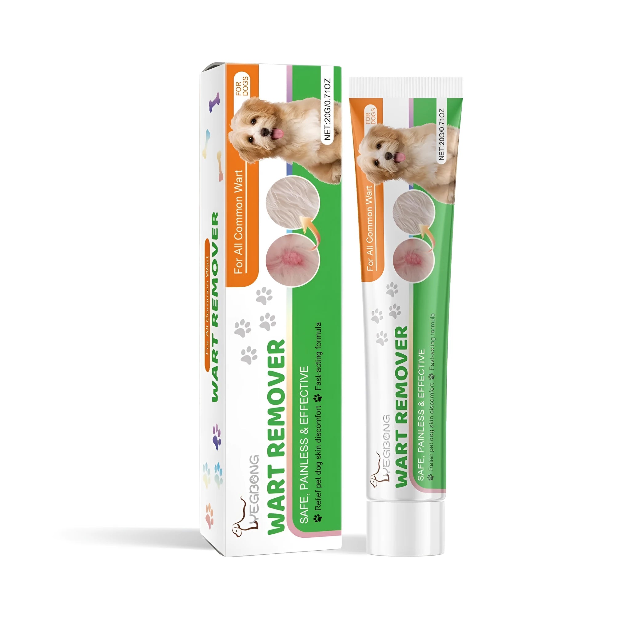Dog skin treatment patch slow-release cream 1.9cm x 11.2cm size for canine dermatitis