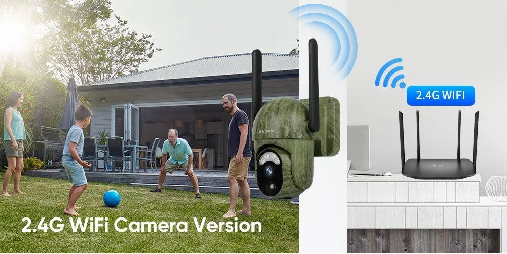 Camouflage 4G solar security camera with 6W solar panel, 4MP 2K full colour lens, ABS housing, 250*230*188mm