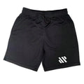 Man's loose-fit metal silk sports shorts in army green colour for running.