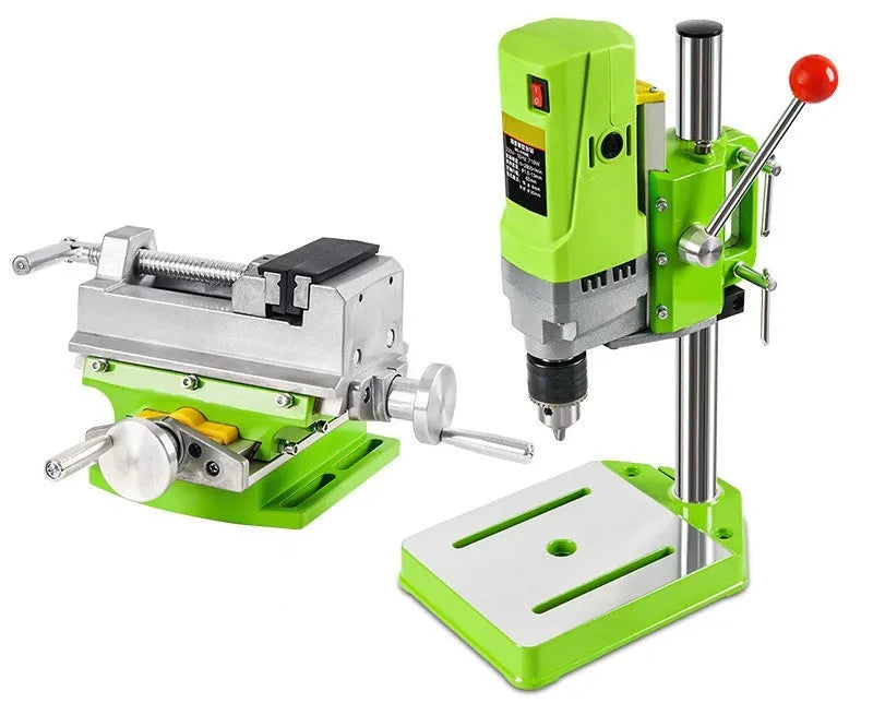 Mini bench drill milling machine with 240W power for workshop drilling tasks