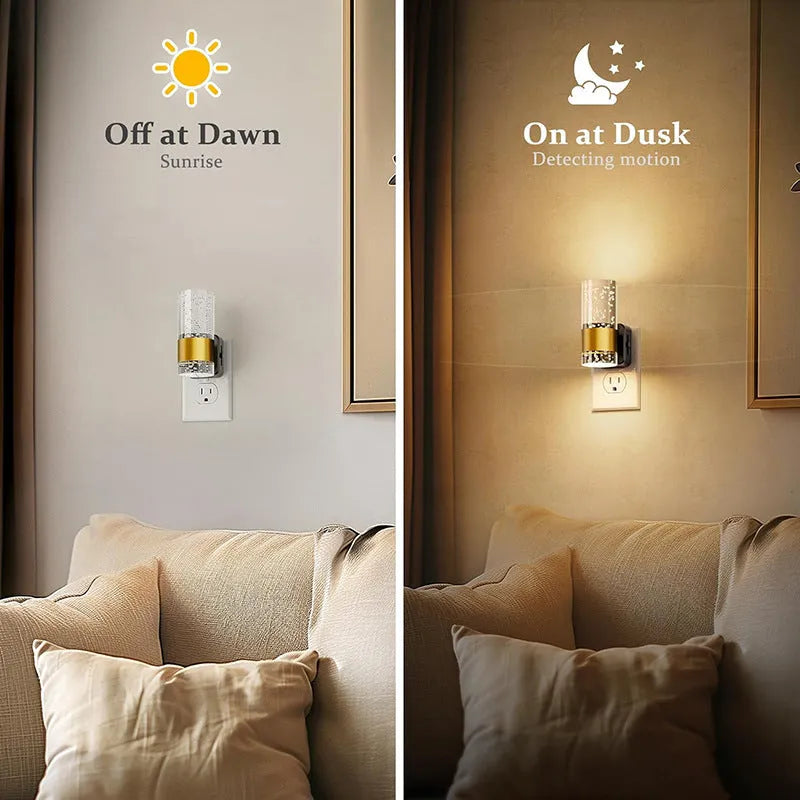 LED wall-mounted sensor lamp with geometric stereo shape in modern simplicity style, warm light 3000K