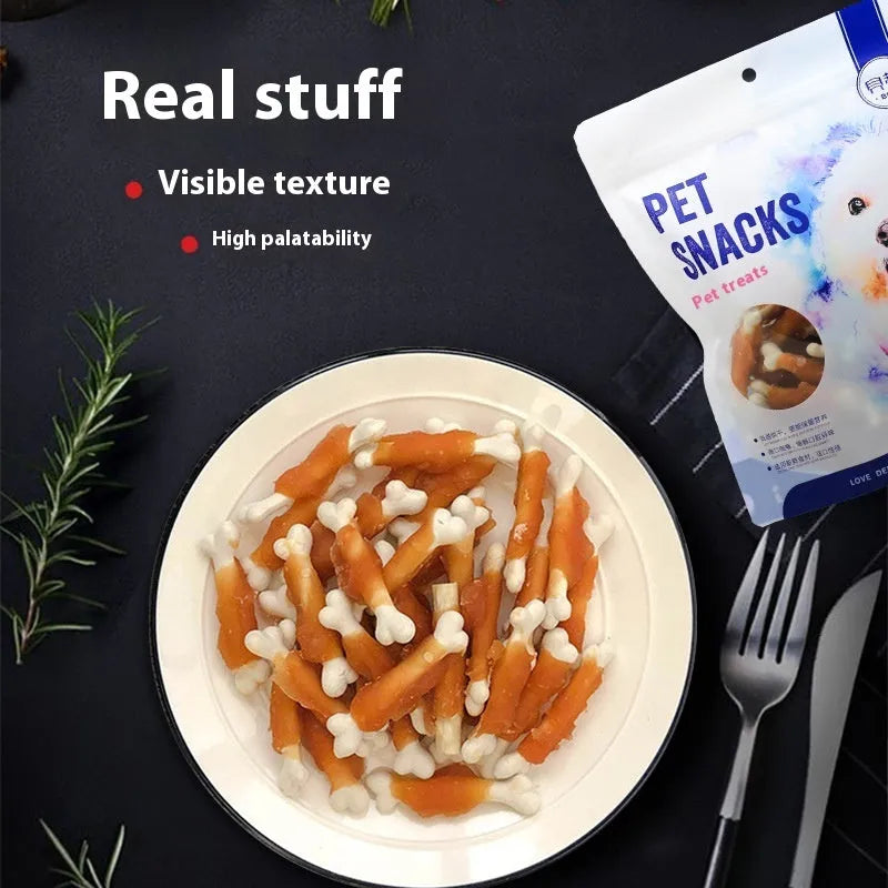 400g bag of Betty brand chicken wrapped milk bone dog treats