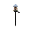 Flower-shaped outdoor waterproof LED garden light for solar resin houses
