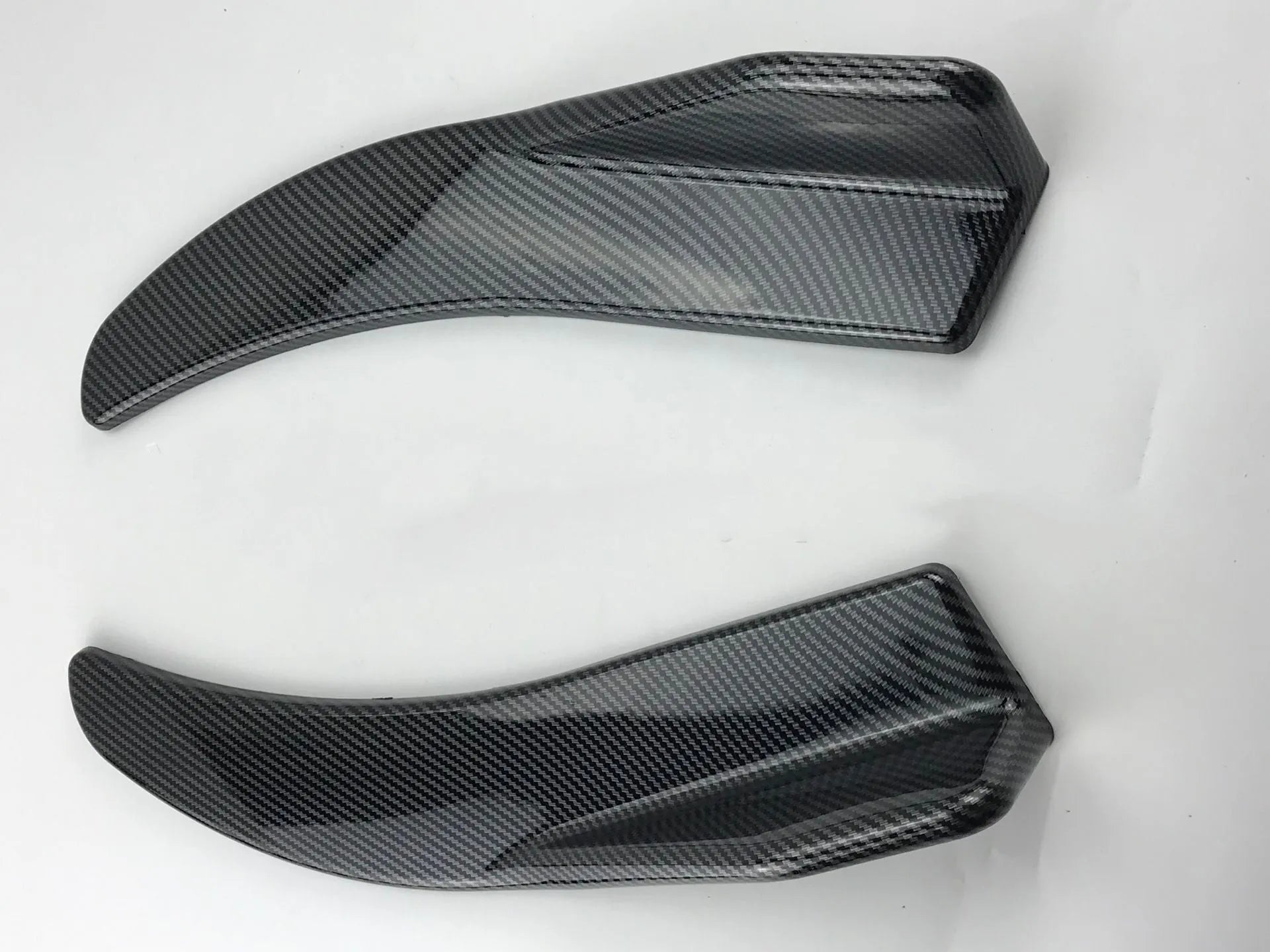 General Motors car front and rear carbon fibre deflector kit with mounting screws