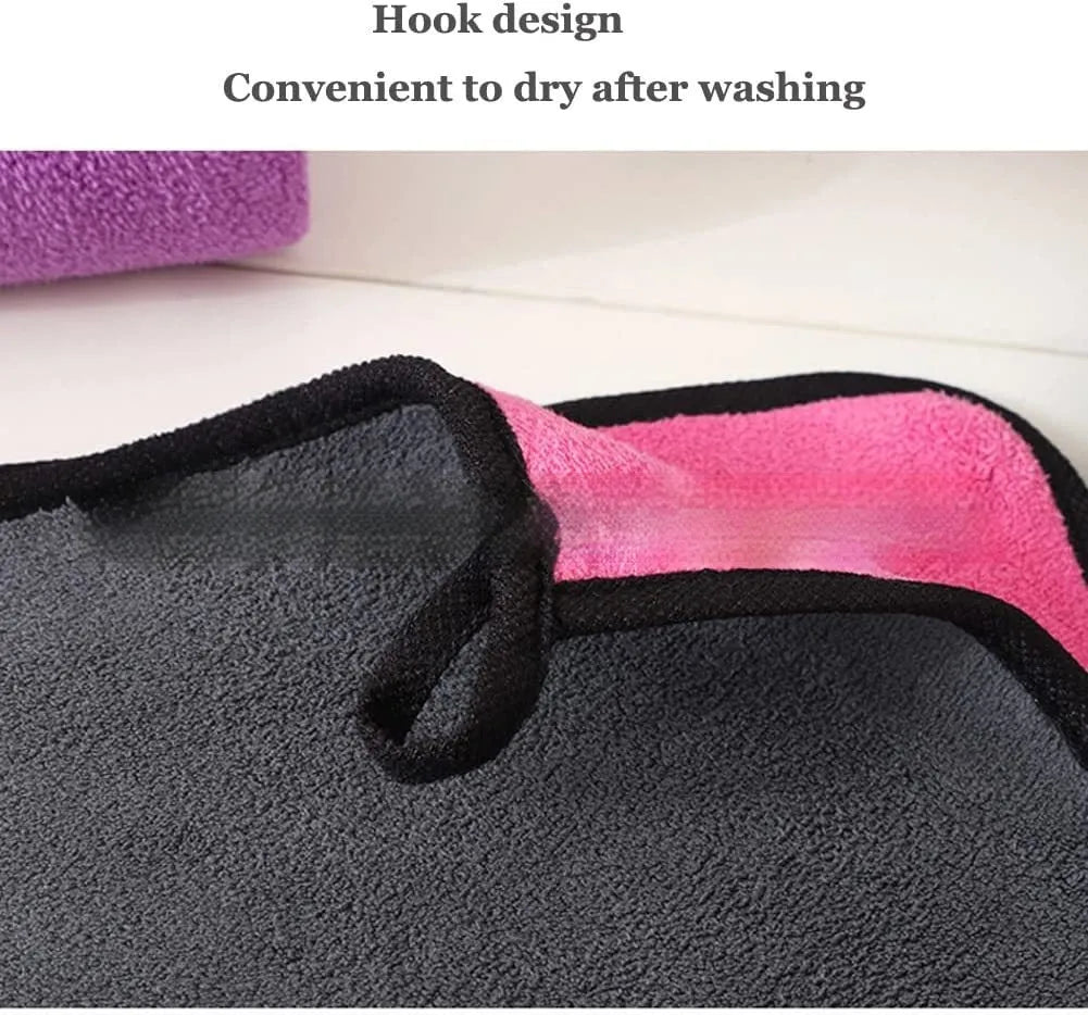 Car Cleaning Cloth Towel Set Coral Fleece Absorbent Car Wipes 5 Piece Pack Car Wash Towel Microfibre Buffing Drying Cloths for Washing Detailing Polishing 30x60cm Yellow