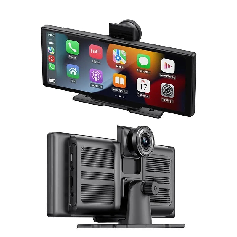 10.26-inch wireless CarPlay car screen with capacitive touch display in black colour