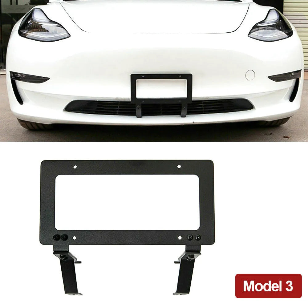 American-style aluminium alloy license plate bracket for Tesla Model 3 and Model Y
